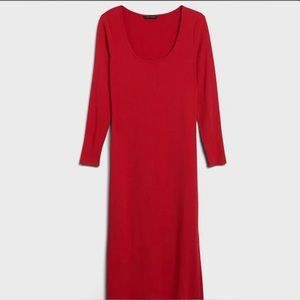 NEW WITH TAGS Ribbed Scoop-Neck T-Shirt Dress banana republic
